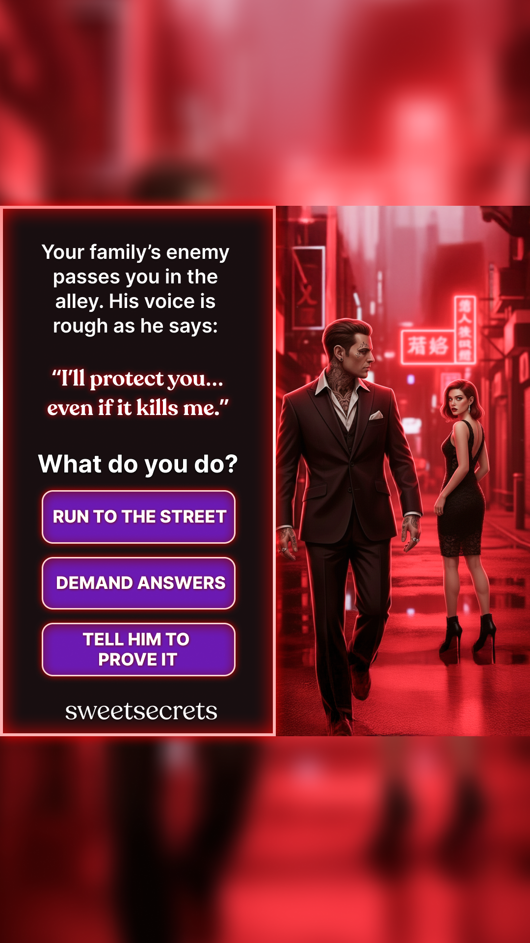 Sweetsecrets Facebook ad