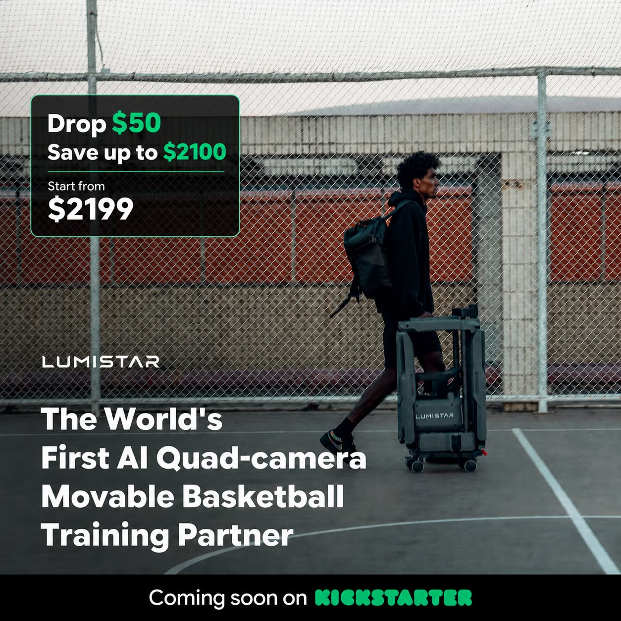 Lumistar Global Facebook ad: Bring pro-level shooting practice anywhere.