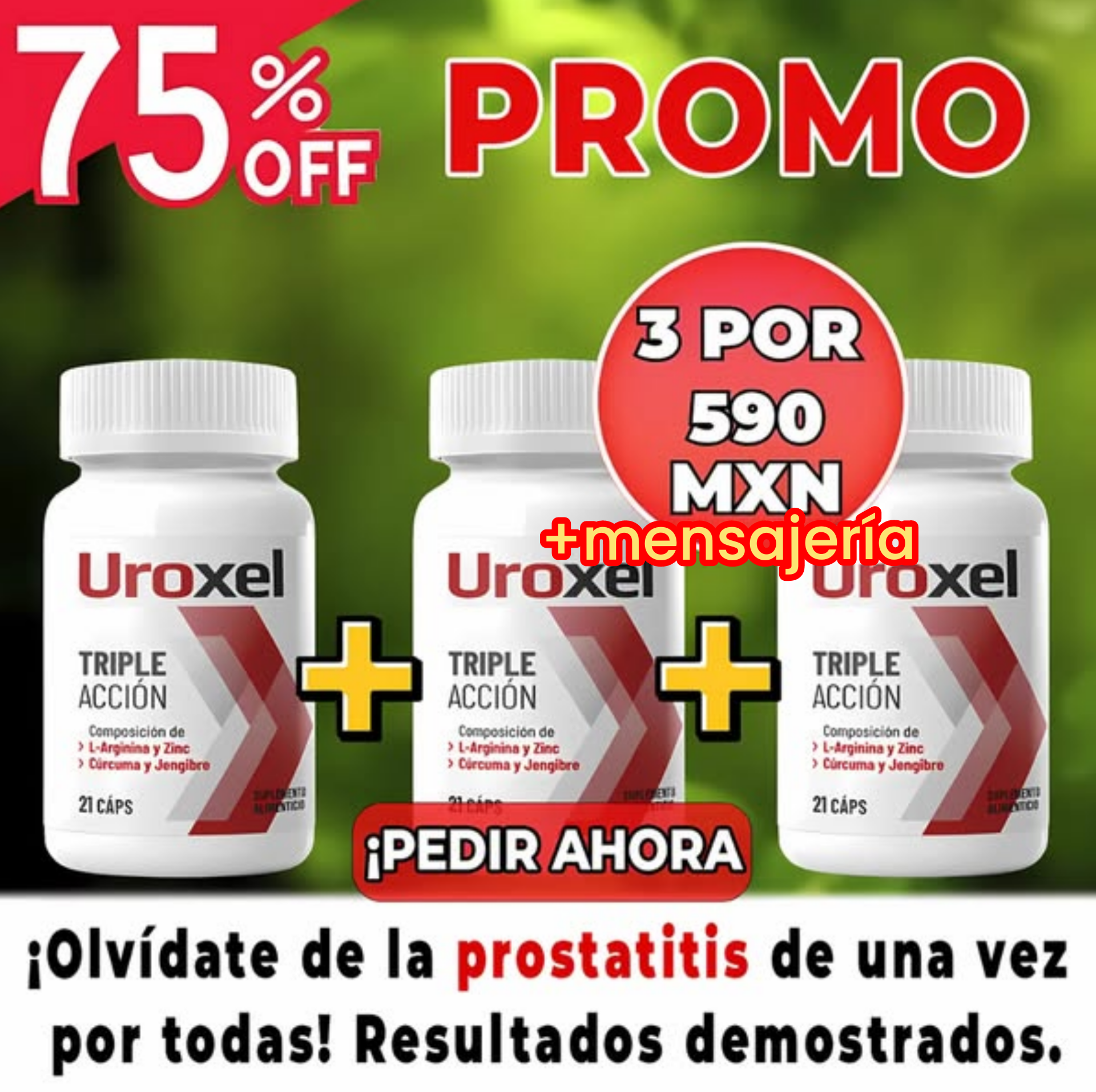 Mens house vitamins Facebook ad: Haz Clic Aquí