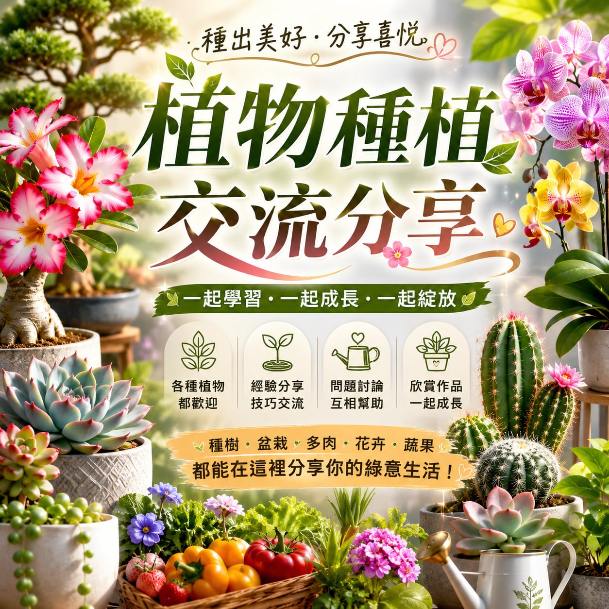 植物Life Facebook ad: 喜歡種植物的人都在這裡