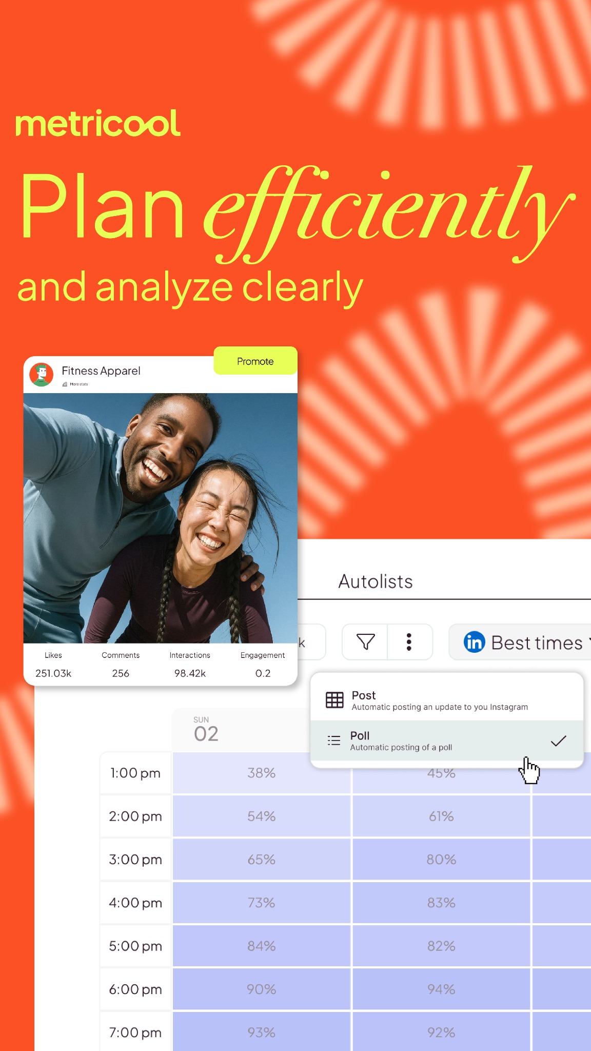 Metricool Facebook ad