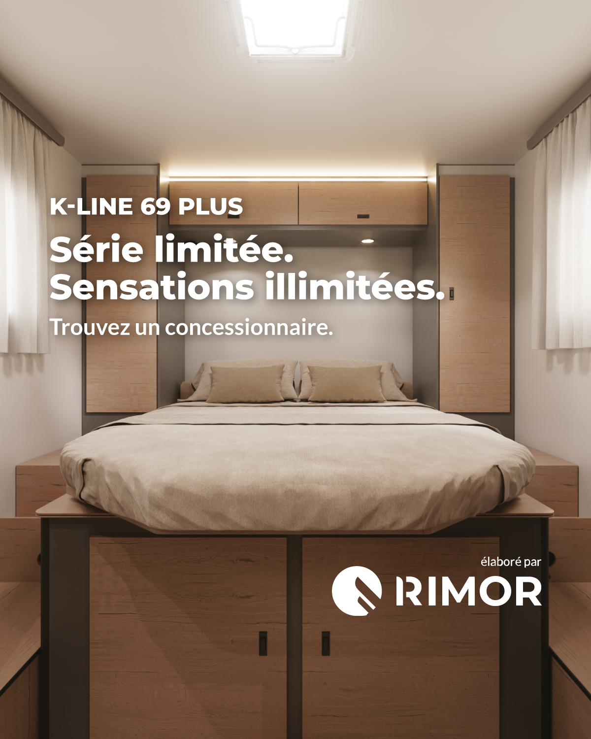 Rimor Facebook ad: Prêt pour le départ? Découvrez le K-LINE 69 PLUS