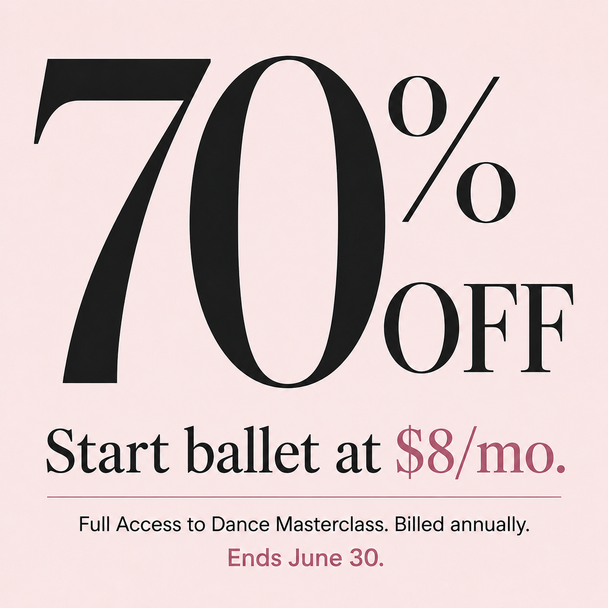 Dance Masterclass Facebook ad