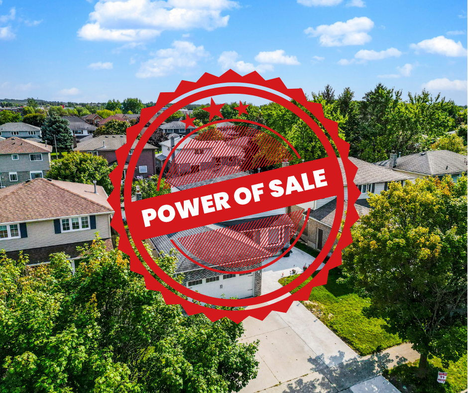 Realty Wealth Group Facebook ad: POWER OF SALE PROPERTIES RELEASED, FIRST COME, FIRST…