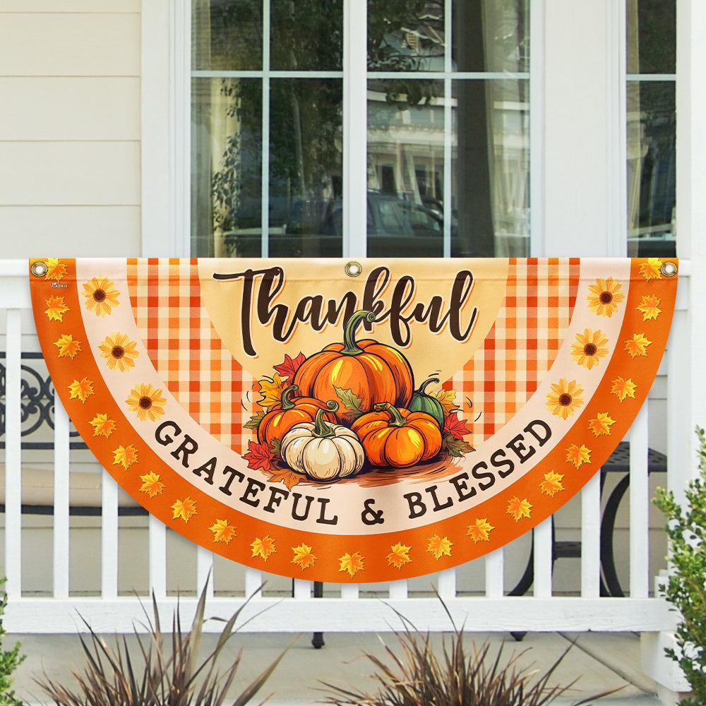 Flagwix.com Facebook ad: Fall Thanksgiving Pumpkins Harvest Thankful Grateful &…