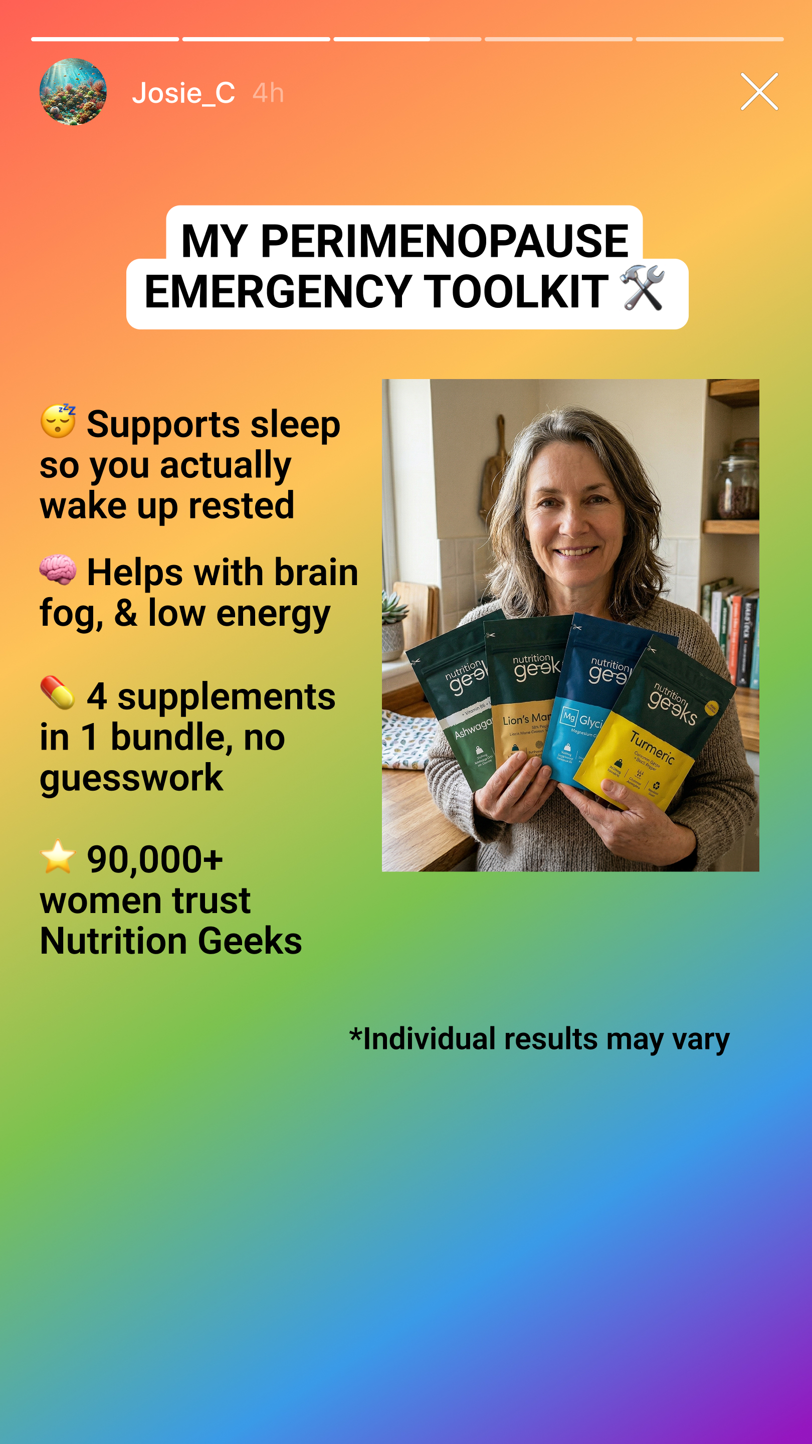 Nutrition Geeks Facebook ad