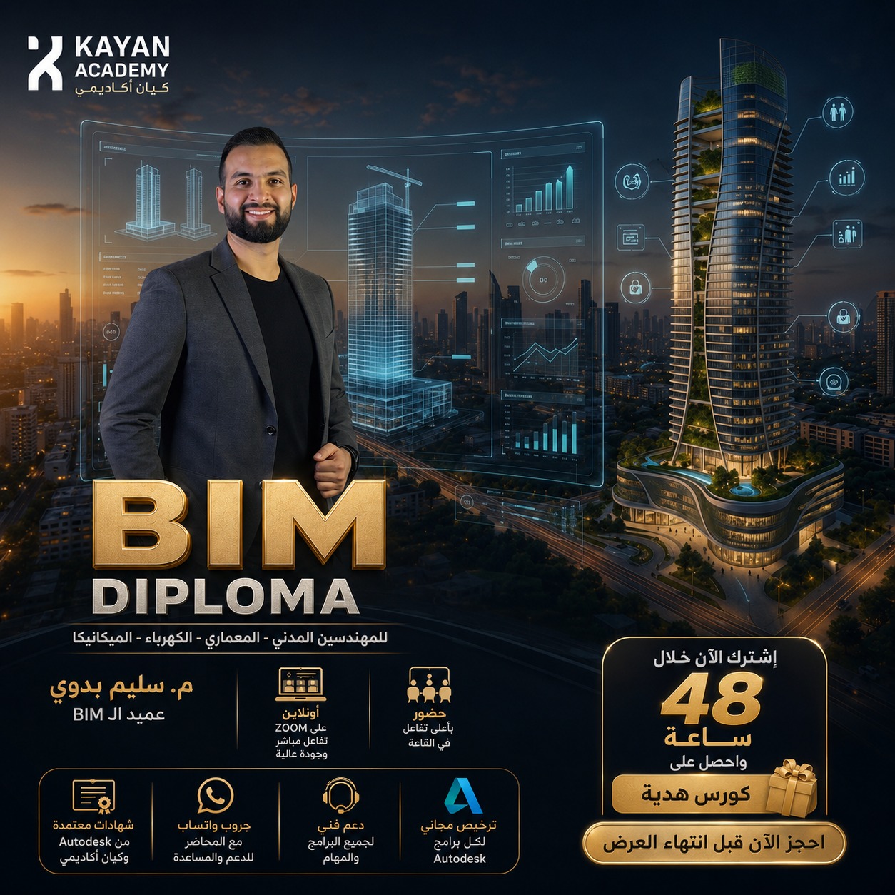 مبادرة التدريب الهندسي للافراد و الشركات Facebook ad: جاهز تنقل مستواك في الـBIM من مجرد معرفة…