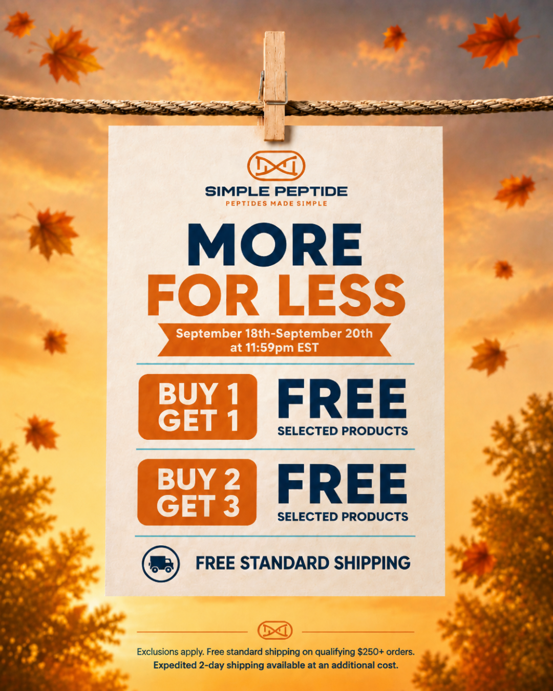 Simple Peptide - Peptides Made Simple Facebook ad: Weekend Offer Is Live