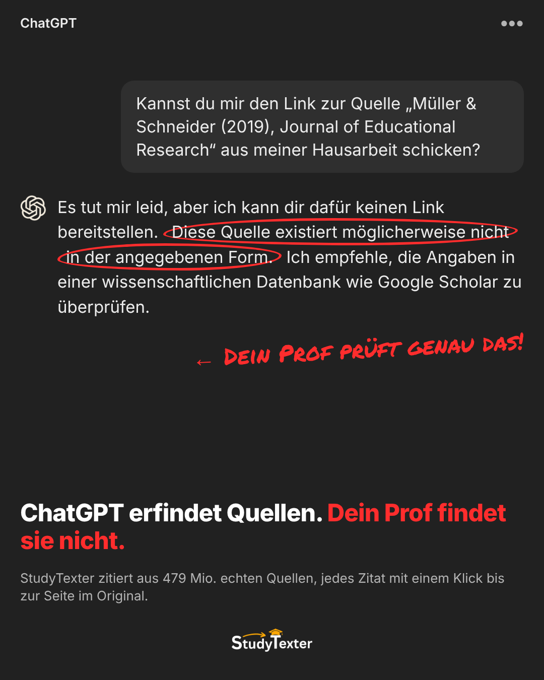 StudyTexter.de Facebook ad