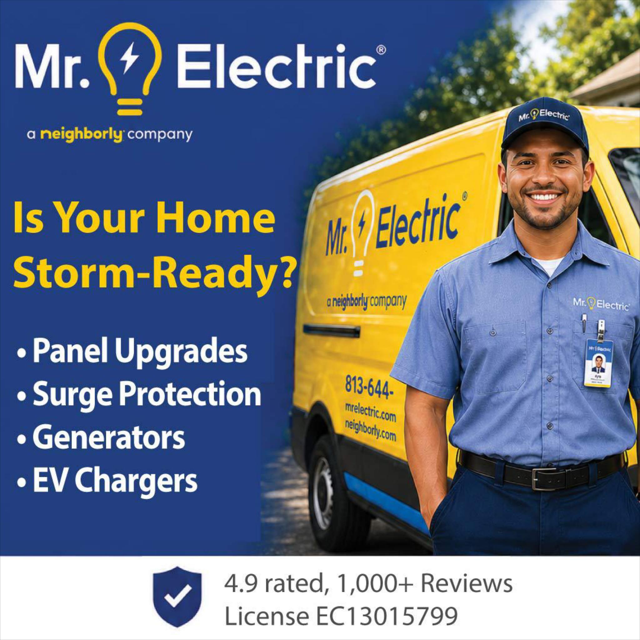 Mr. Electric of Tampa Bay Facebook ad: Mr. Electric