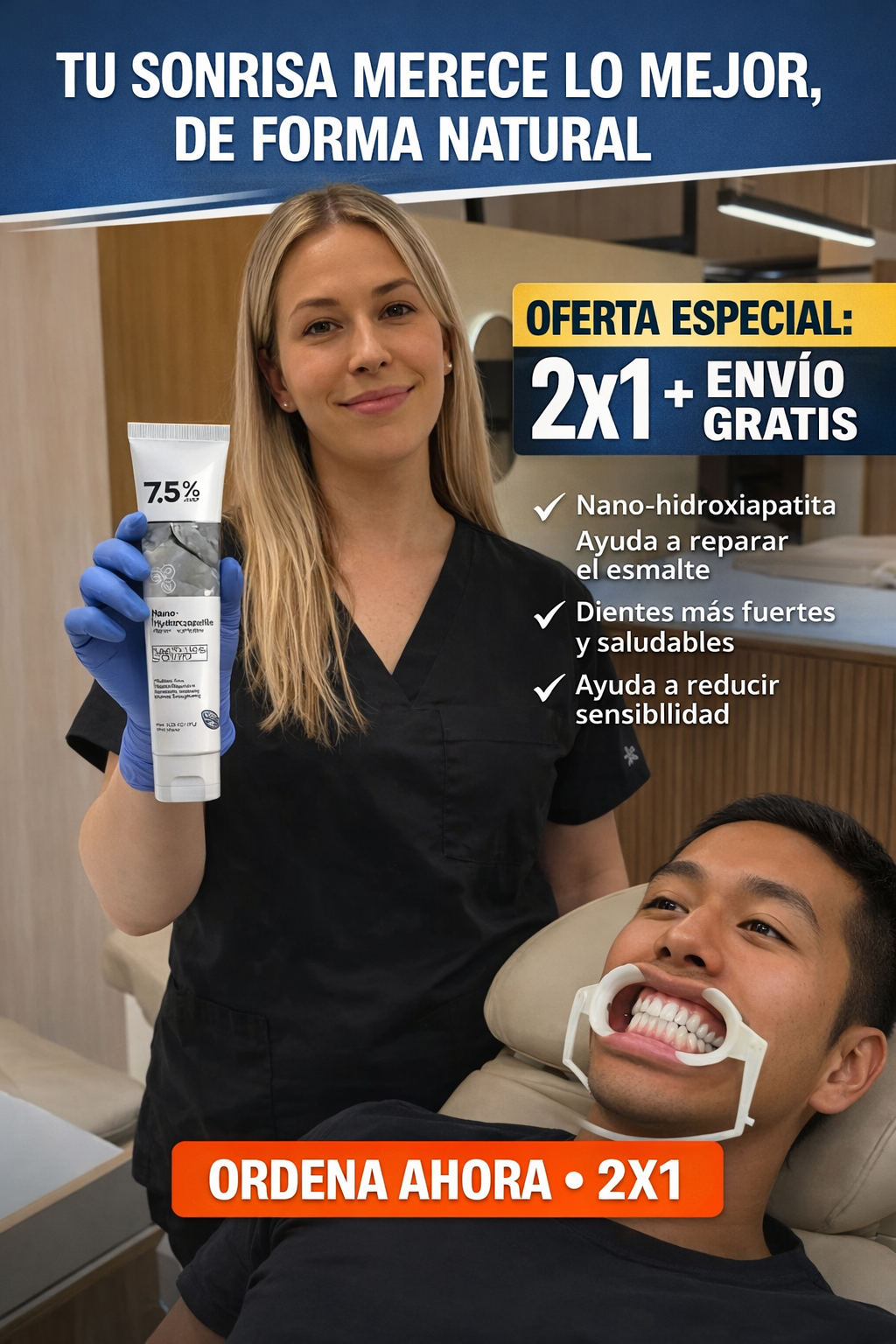 LÜMA Teeth Facebook ad: Pagas al recibir