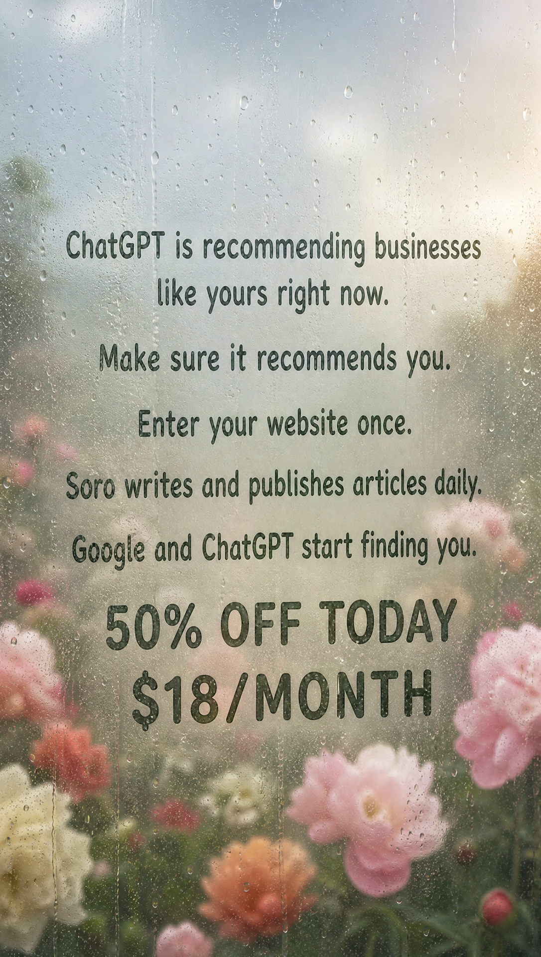Soro SEO Facebook ad: Rank #1 on Google