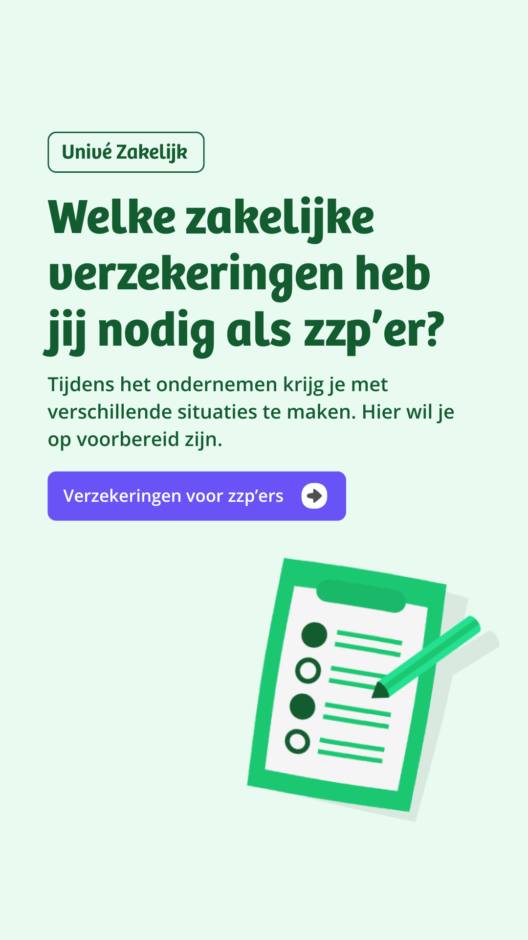 Univé Facebook ad