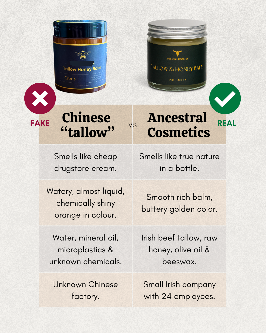 Ancestral Cosmetics Facebook ad