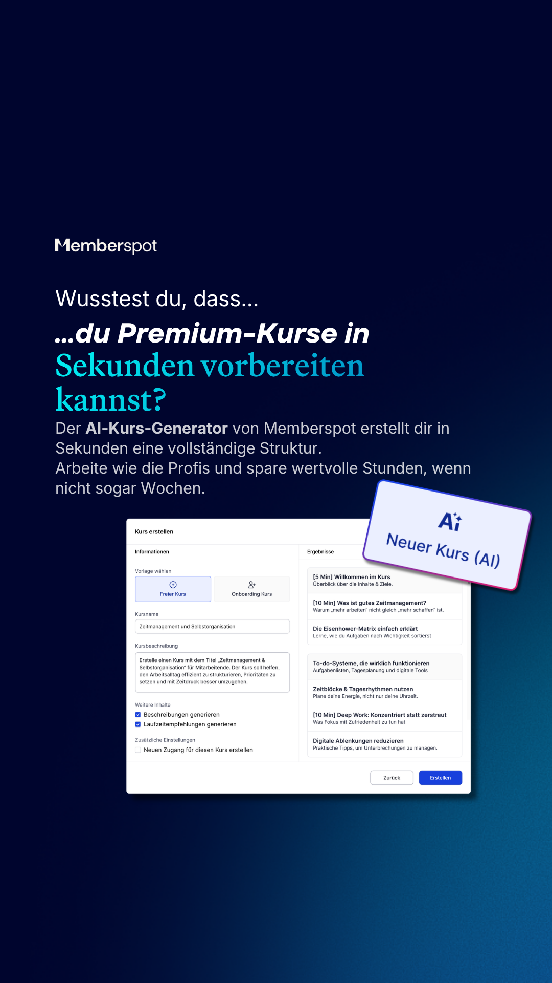 Memberspot GmbH Facebook ad