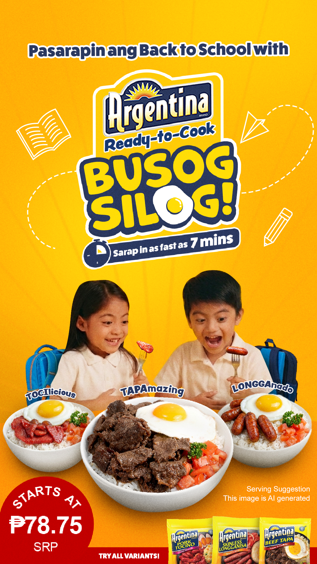 Argentina Meats Facebook ad: Back-to-school na? We got you, moms!