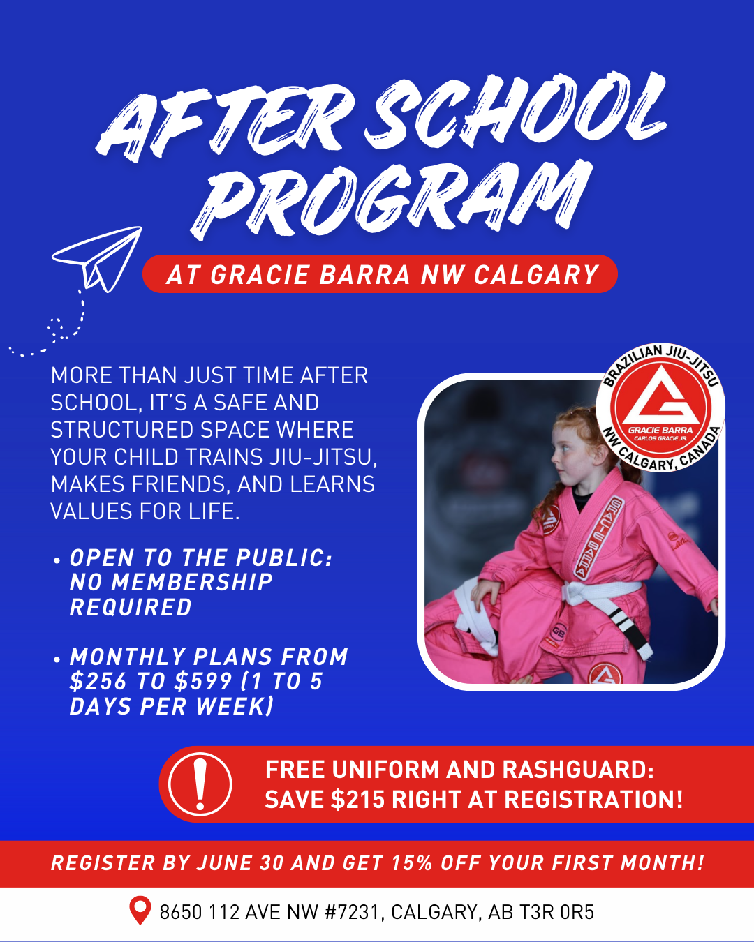 Gracie Barra Northwest Calgary Facebook ad