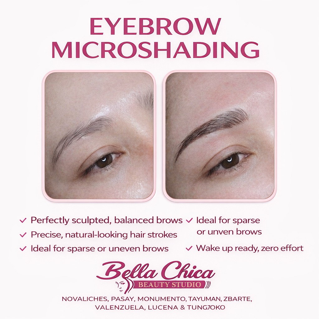 Bella Chica Beauty Studio Commonwealth Branch Facebook ad: Effortless Brows, Infinite Confidence
