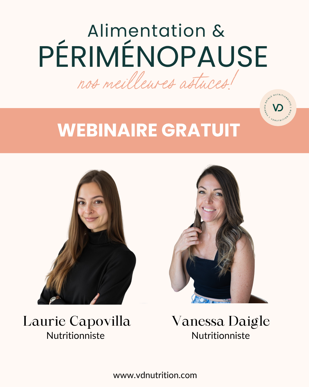 Vanessa Daigle Nutritionniste Facebook ad from Jun 10, 2026