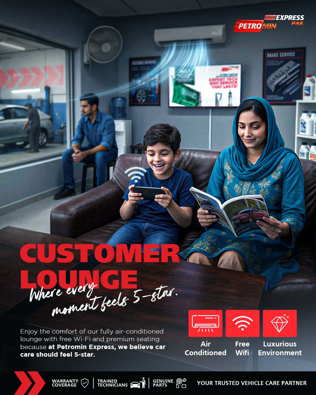 Petromin Express Pakistan Facebook ad: Whether it's a quick stop with kids or…