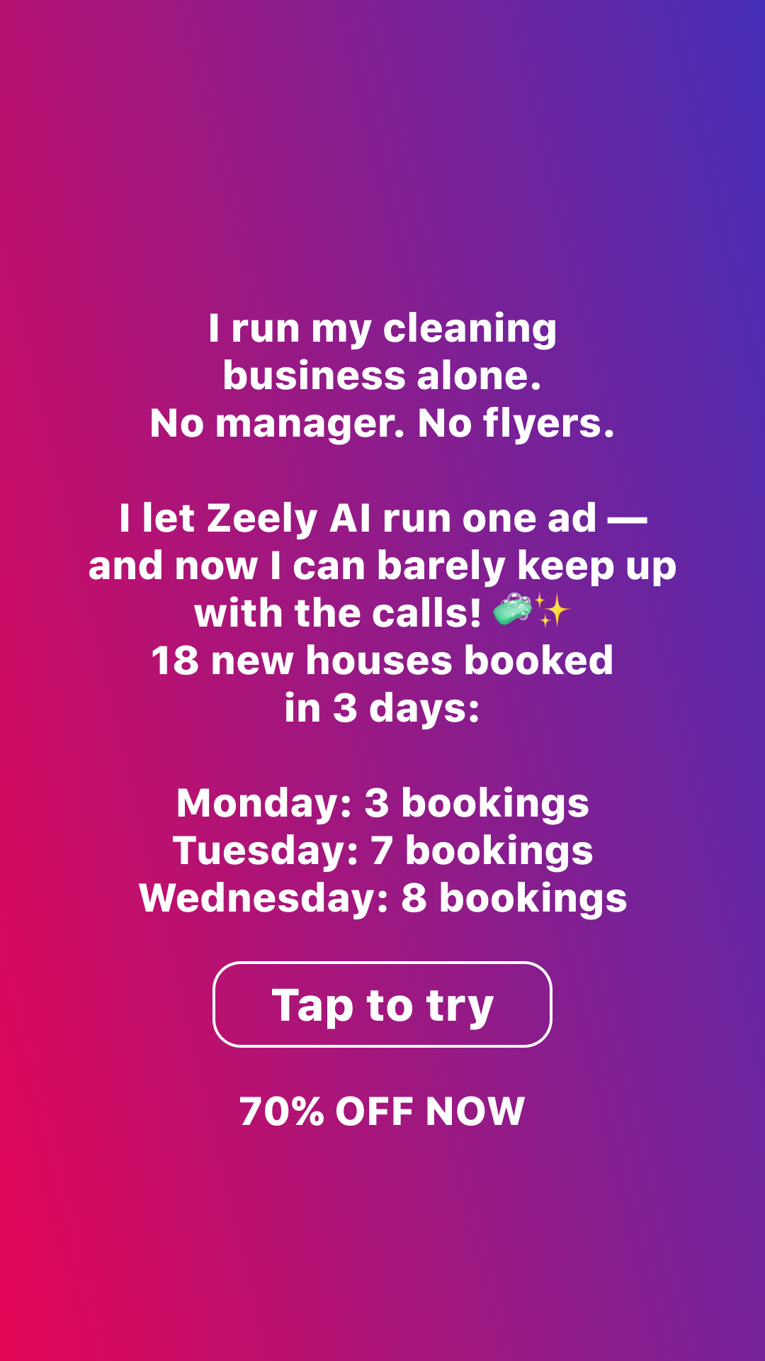 Zeely Facebook ad