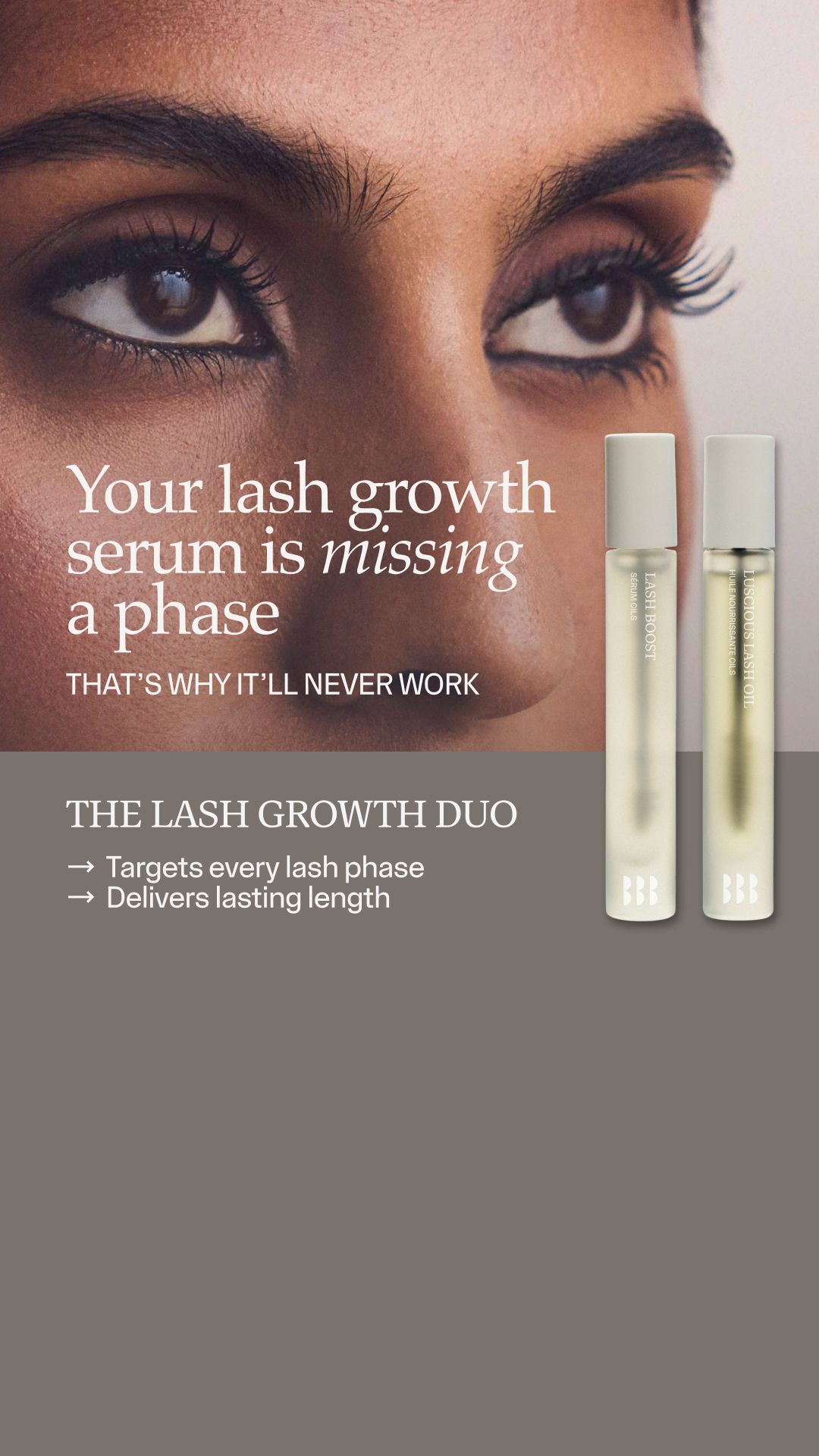 Blink Brow Bar Facebook ad from May 1, 2026