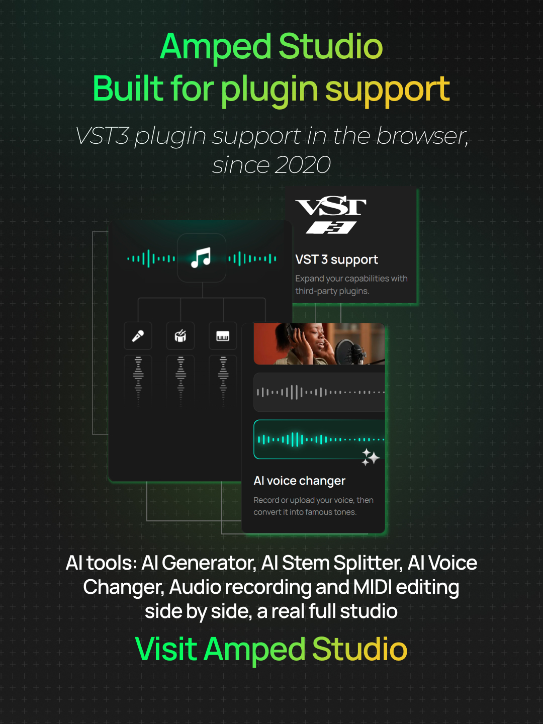 Amped Studio Facebook ad