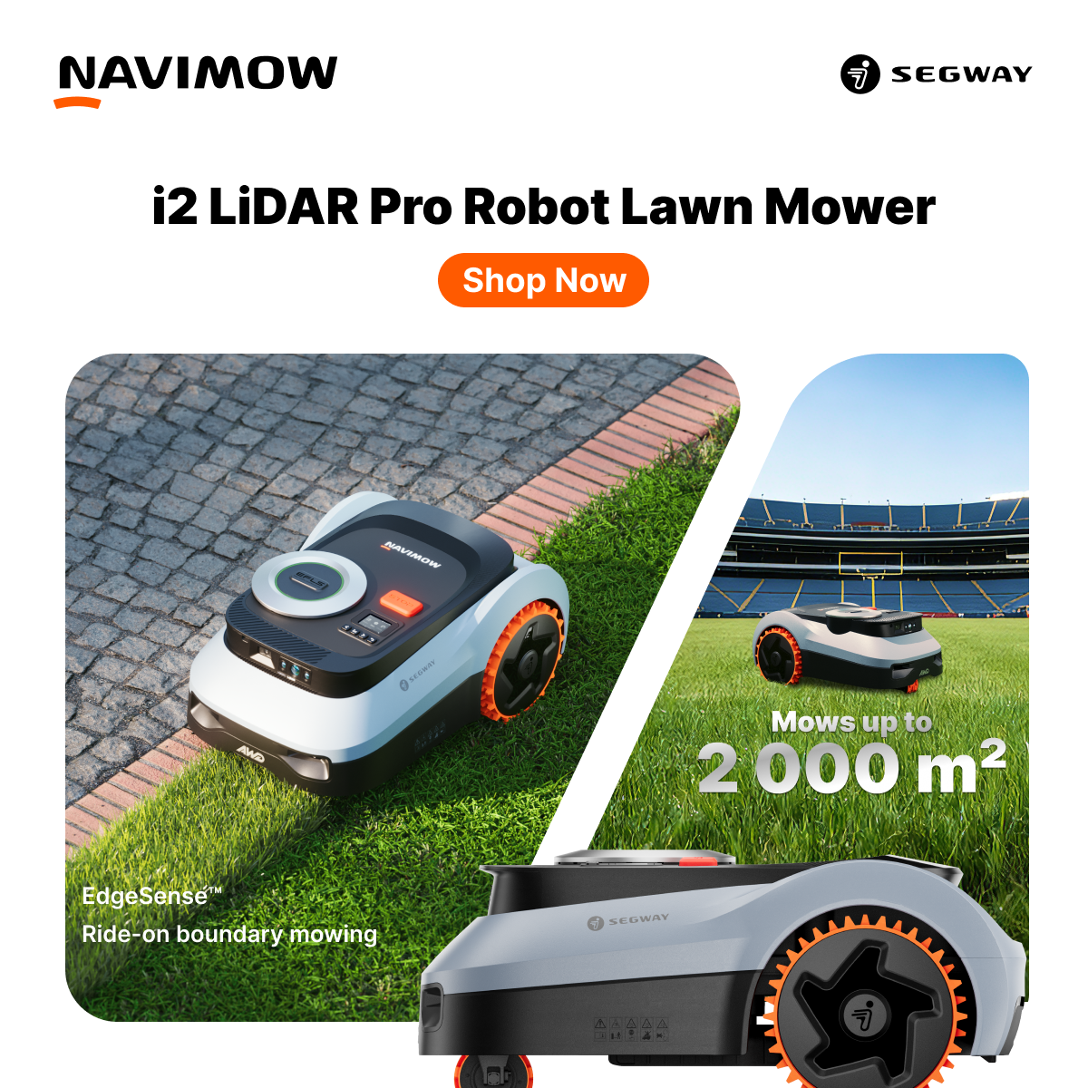 Segway Navimow Nordics Facebook ad: Chance to Win Up to 3.000 kr Off Navimow i2 LiDAR Pro