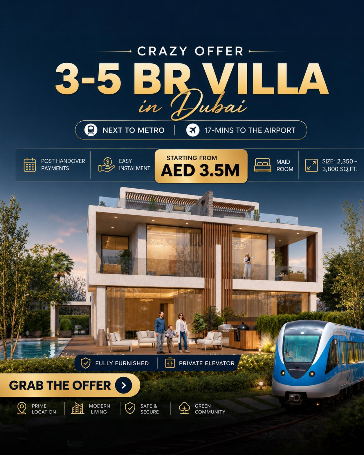 Dubai Investment Facebook ad: On Easy Installments