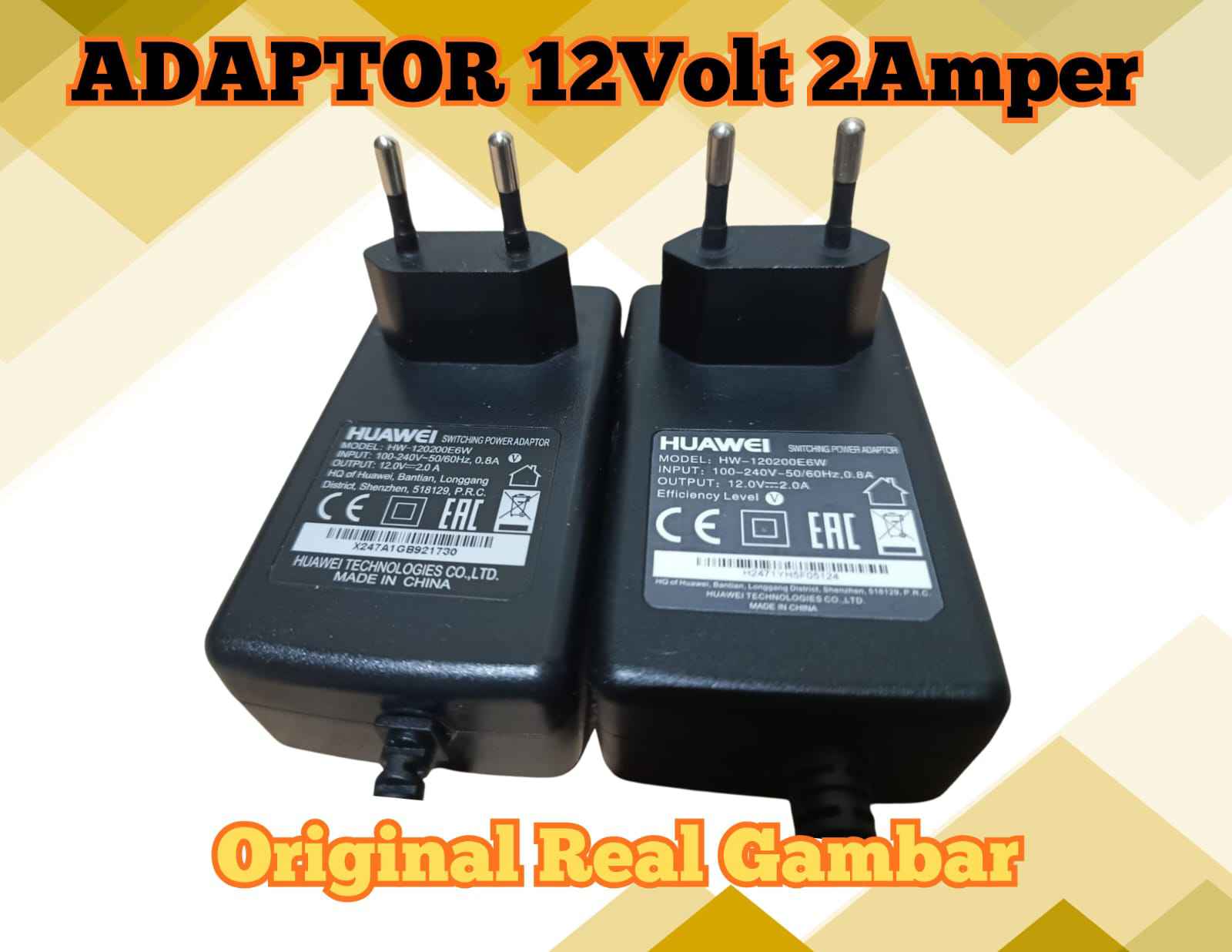 Lani Saputra Facebook ad: ADAPTOR 12V 2A Huawei ORIGINAL REAL AMPER untuk ROUTER…