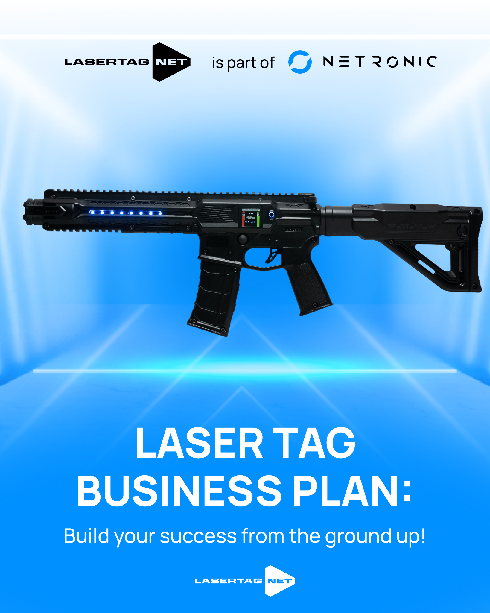 Netronic Facebook ad: Laser Tag Business Plan