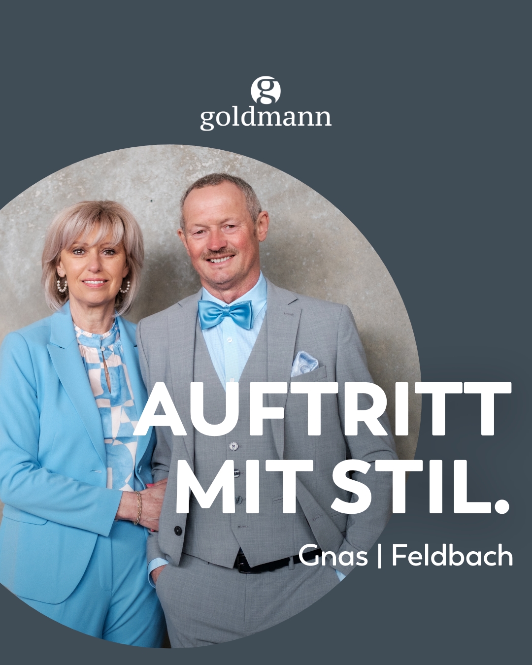 Mode- und Trachtenhaus Goldmann Facebook ad: Wir vergolden Ihren Moment