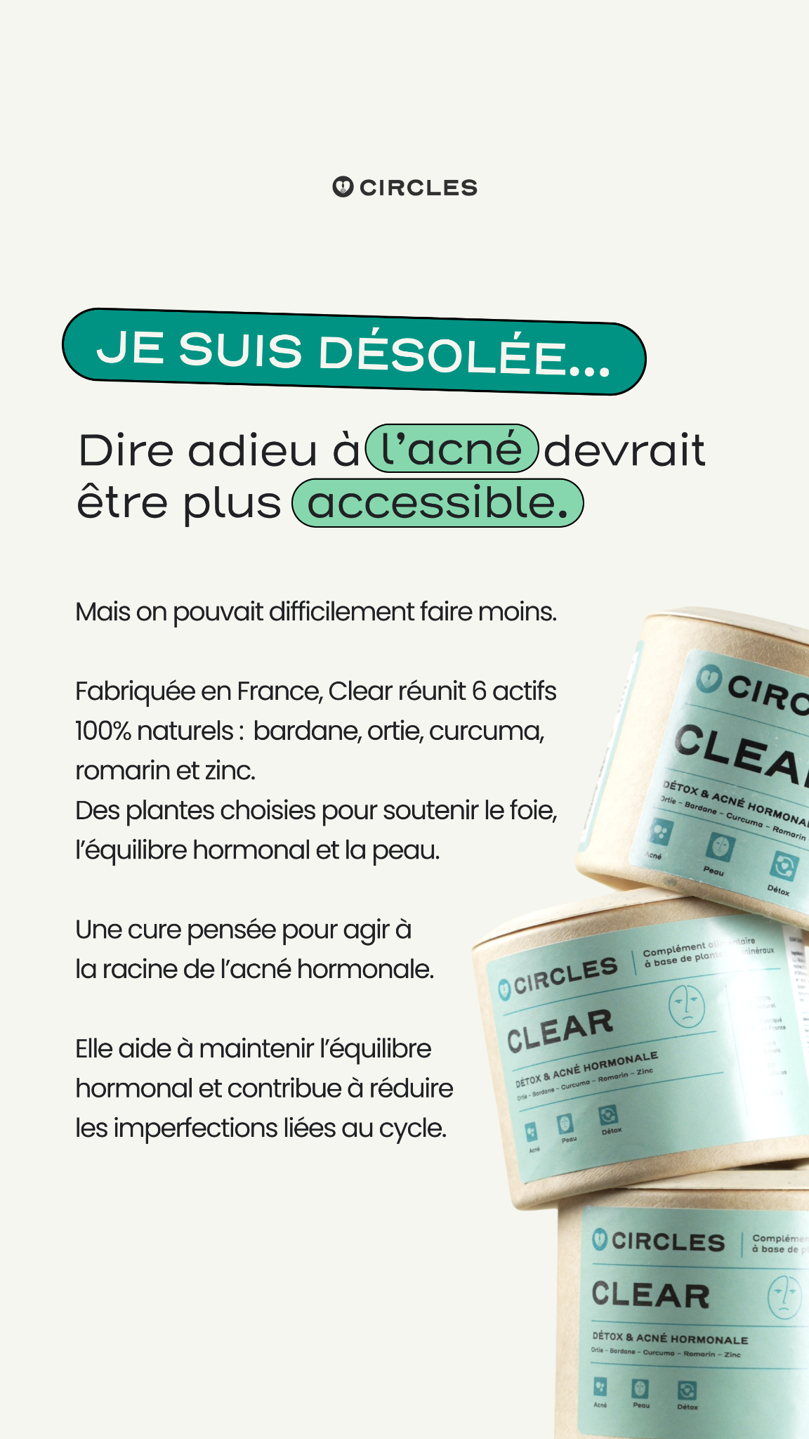 Circles Facebook ad
