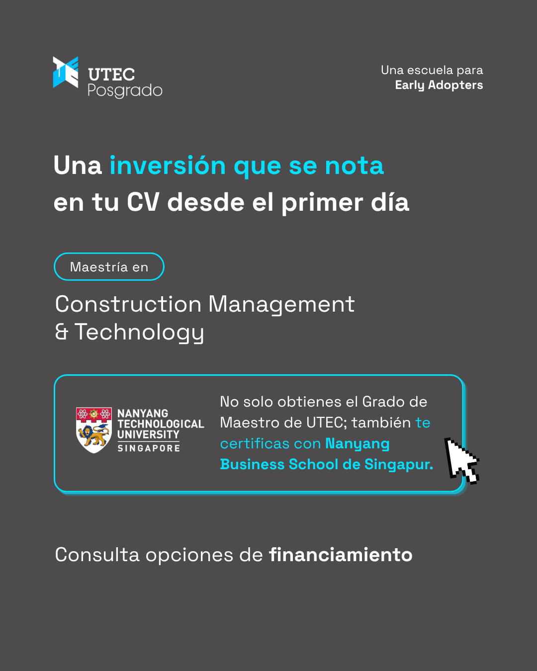UTEC Posgrado Facebook ad