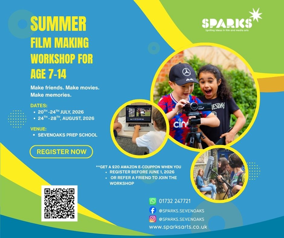 Sparks Film School - Sevenoaks Facebook ad: Summer Shoots at Sparks Film School Sevenoaks - Sparks…