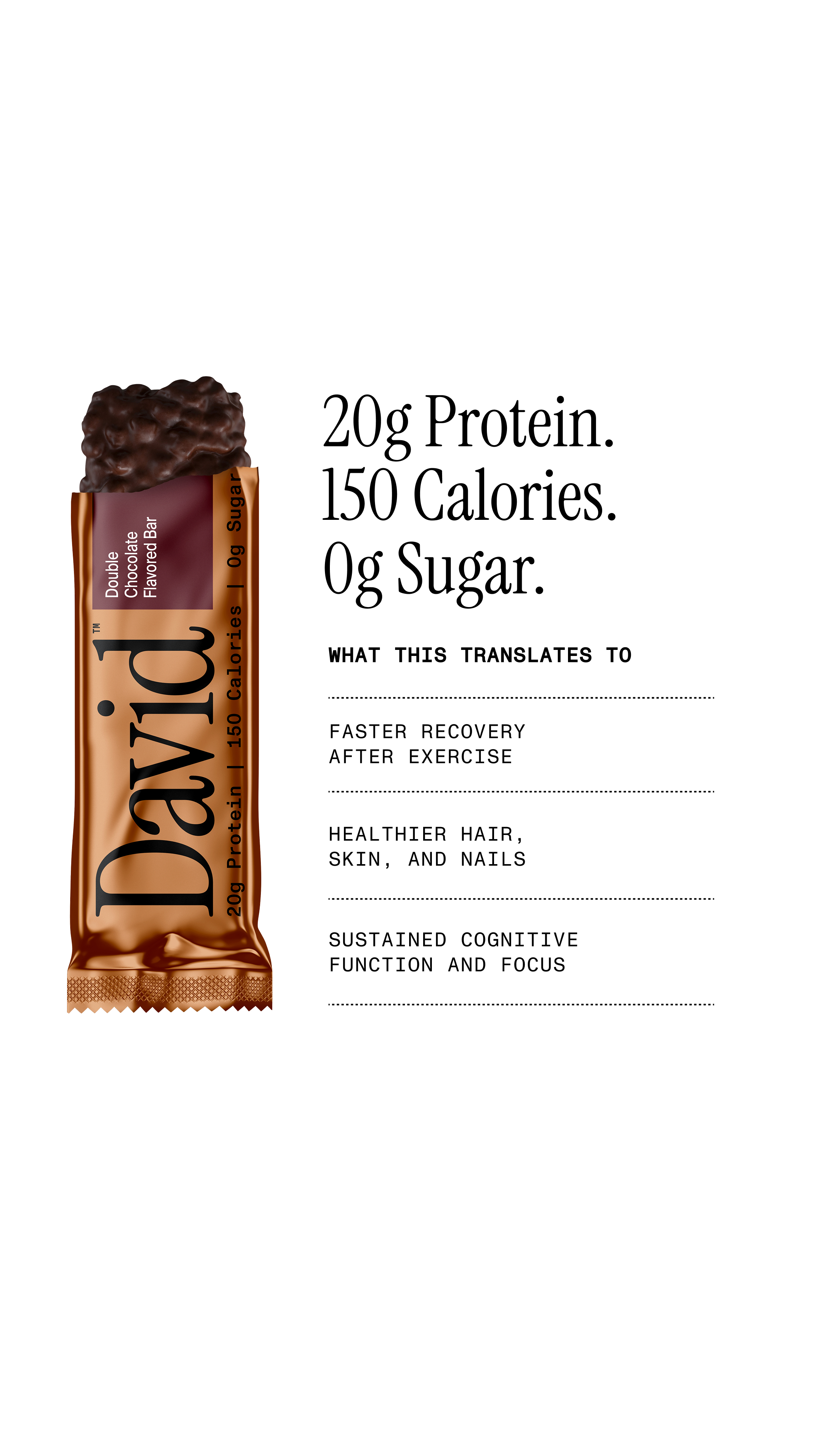 David Protein Facebook ad