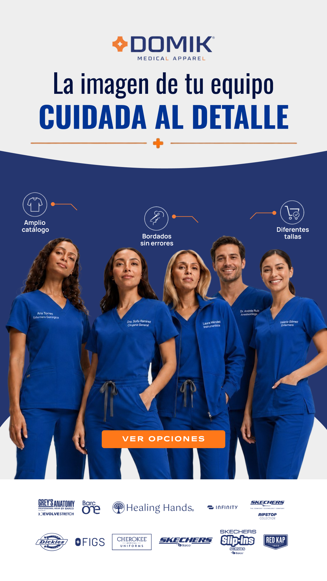 Domik Uniformes Médicos Facebook ad