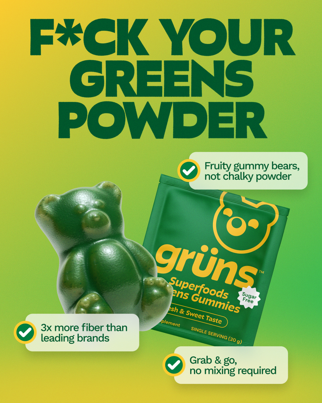 Grüns Facebook ad