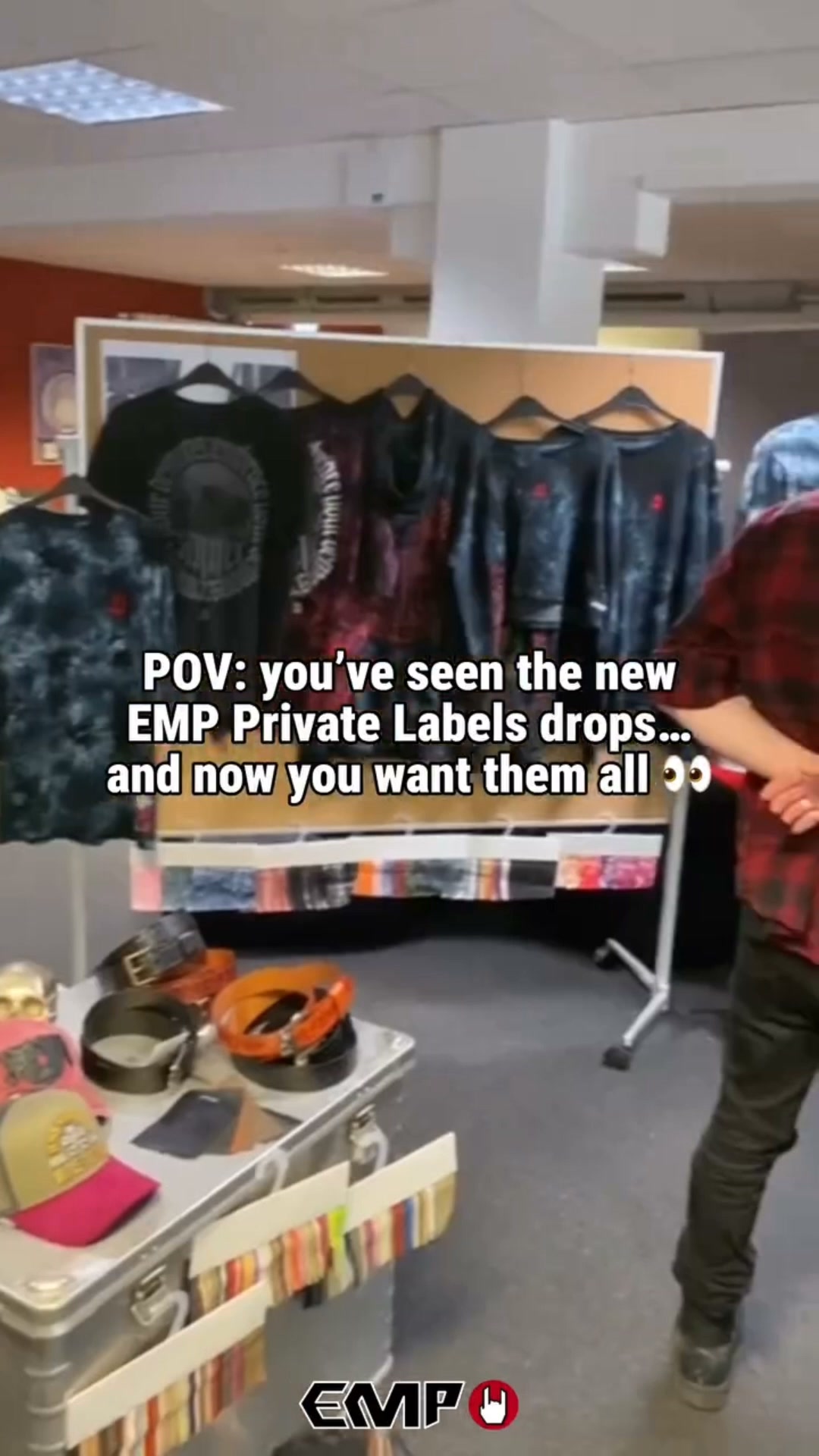 Rock Merch Vault Facebook ad: 80% Off Everything at EMP - Your Fandom, Your Rules