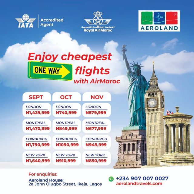 Aeroland Travels Facebook ad: Leading travel consultant, representing the major…
