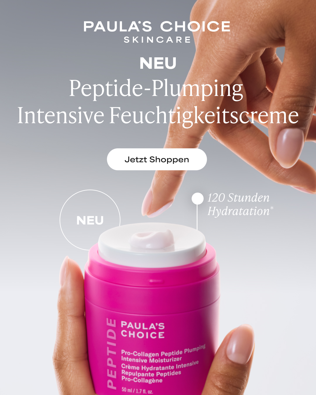 Paula's Choice Facebook ad: NEUE PEPTIDE-CREME