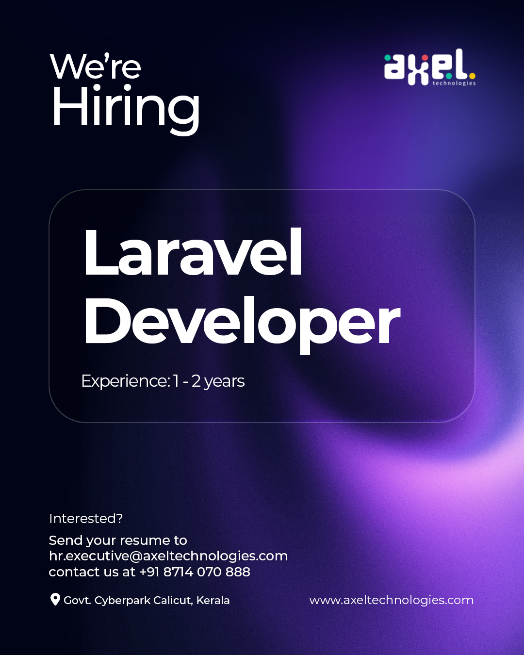 Axel Technologies Facebook ad