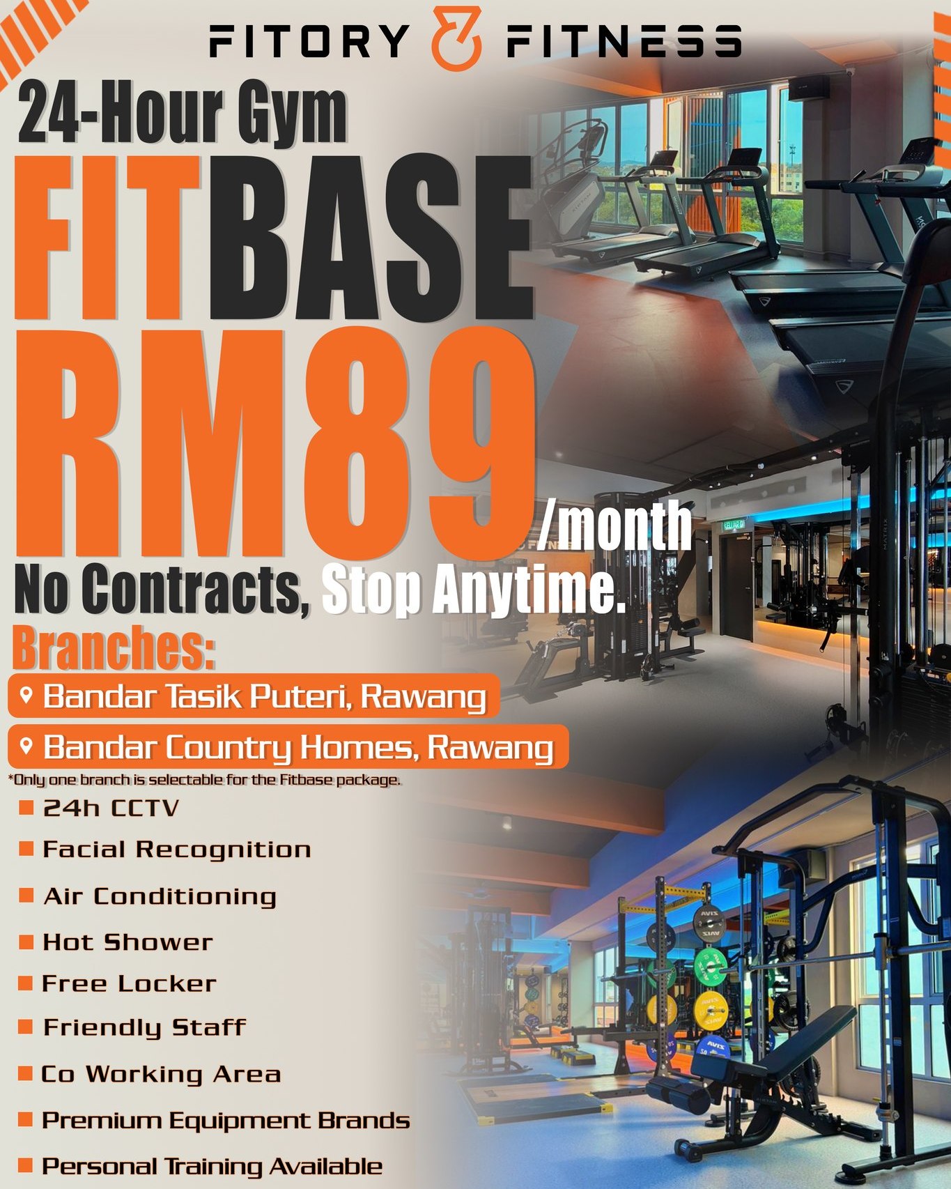 Fitory Fitness Facebook ad: SWIPE