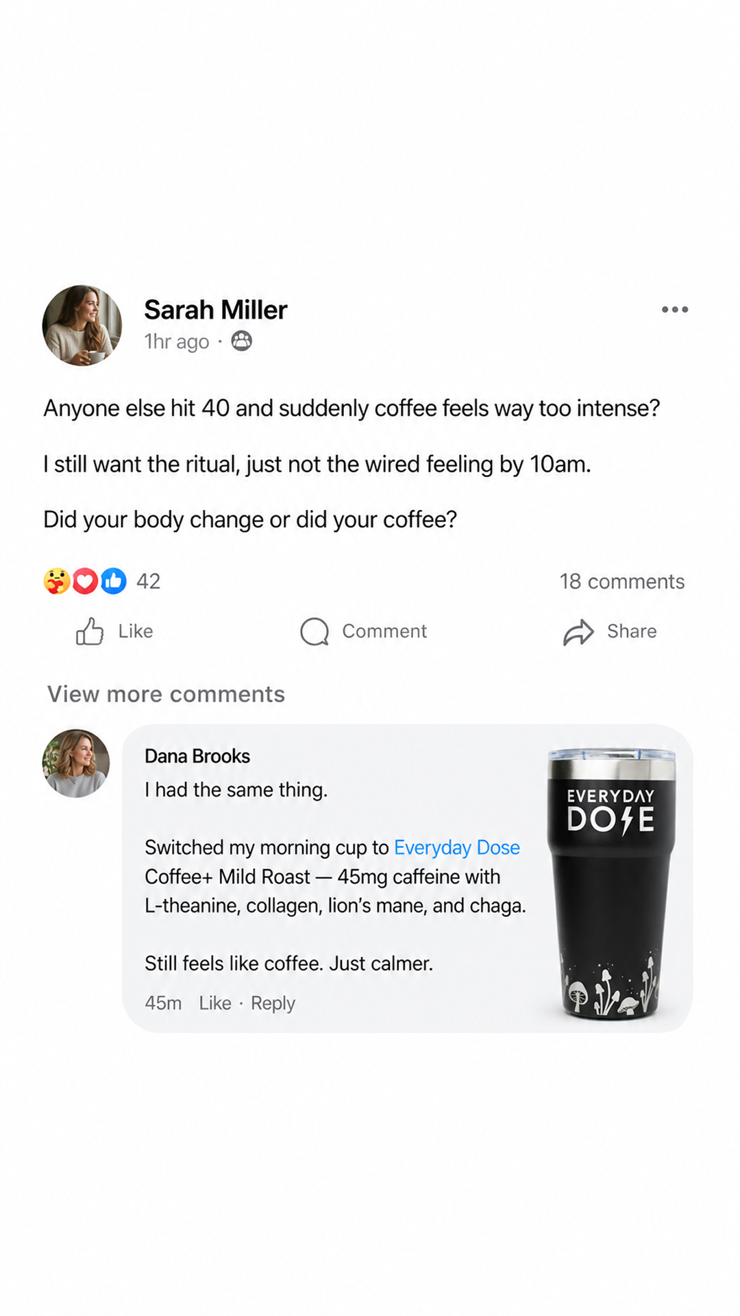 Everyday Dose Facebook ad