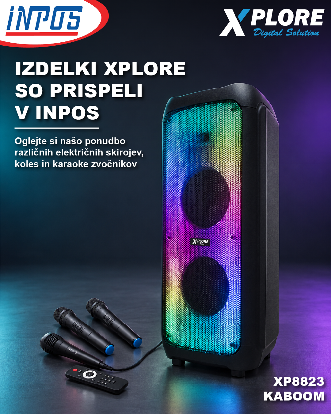 Xplore Slovenija Facebook ad: XPLORE XP8823 KABOOM