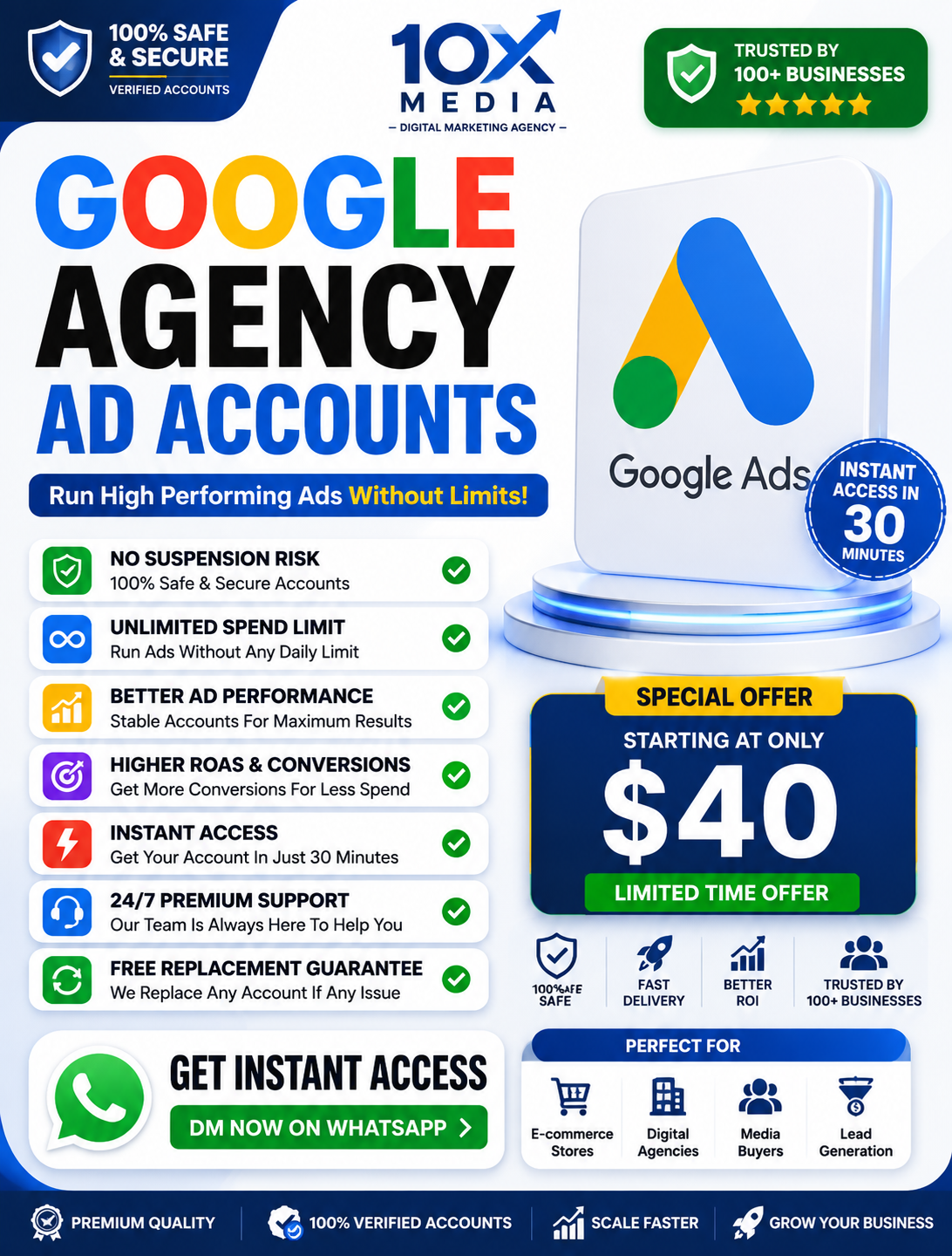 The 10X Media Facebook ad