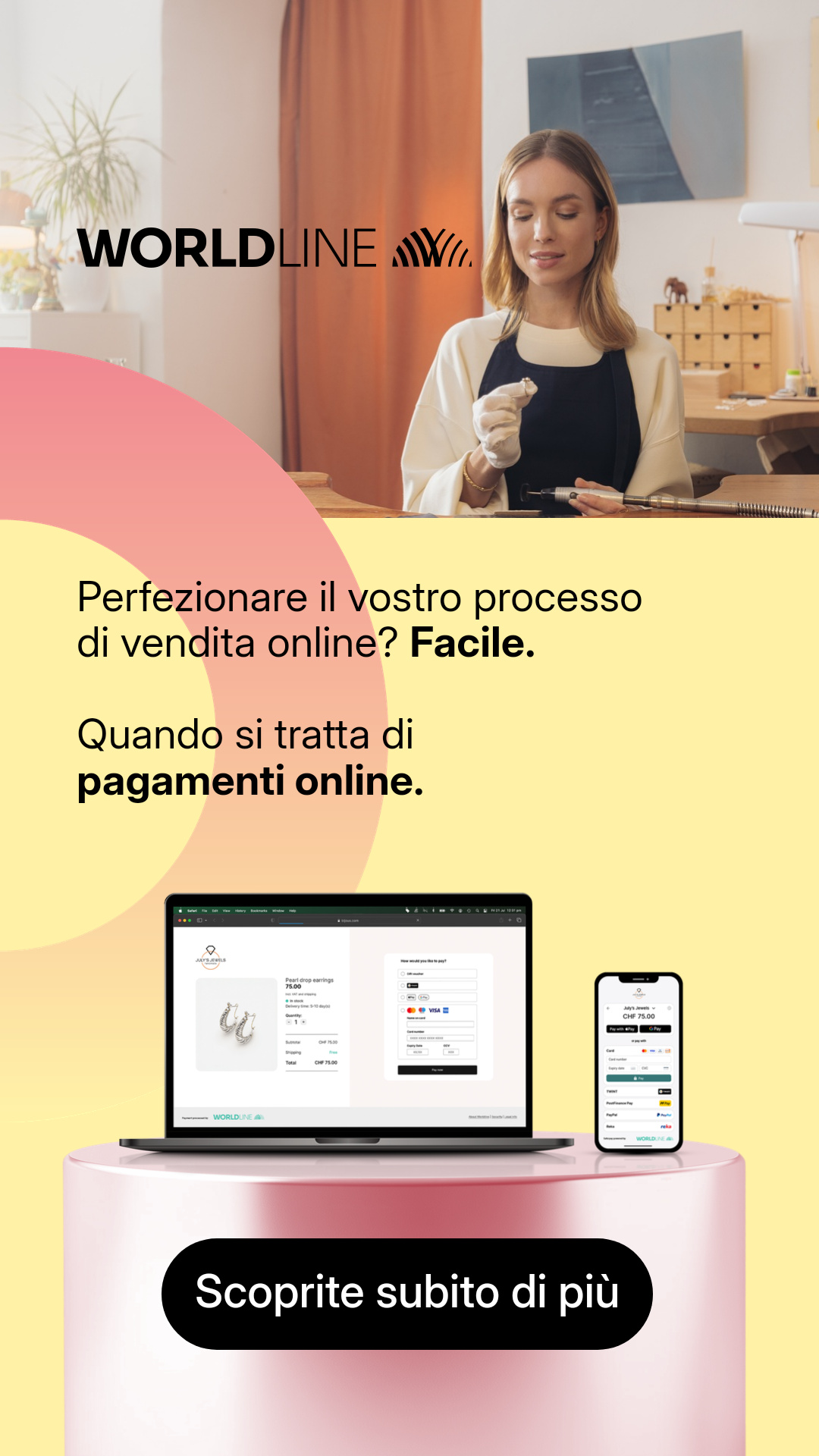 Worldline Switzerland Facebook ad