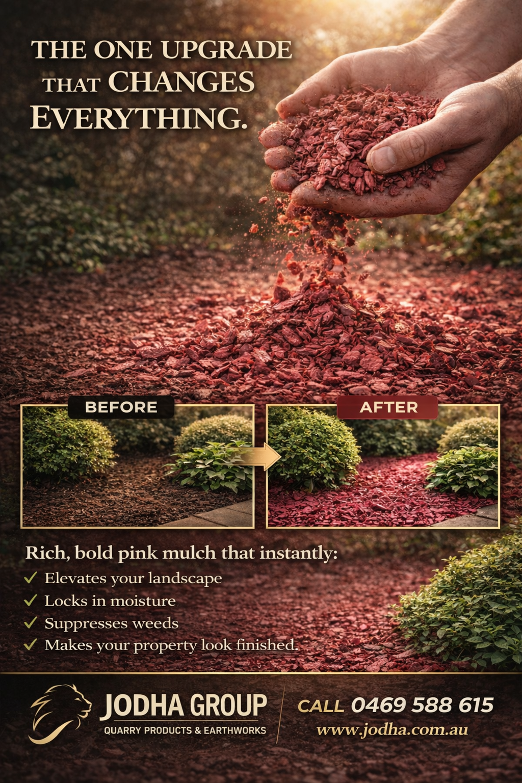 Crushed Rock Soil Sand Mulch Supplier VIC Facebook ad