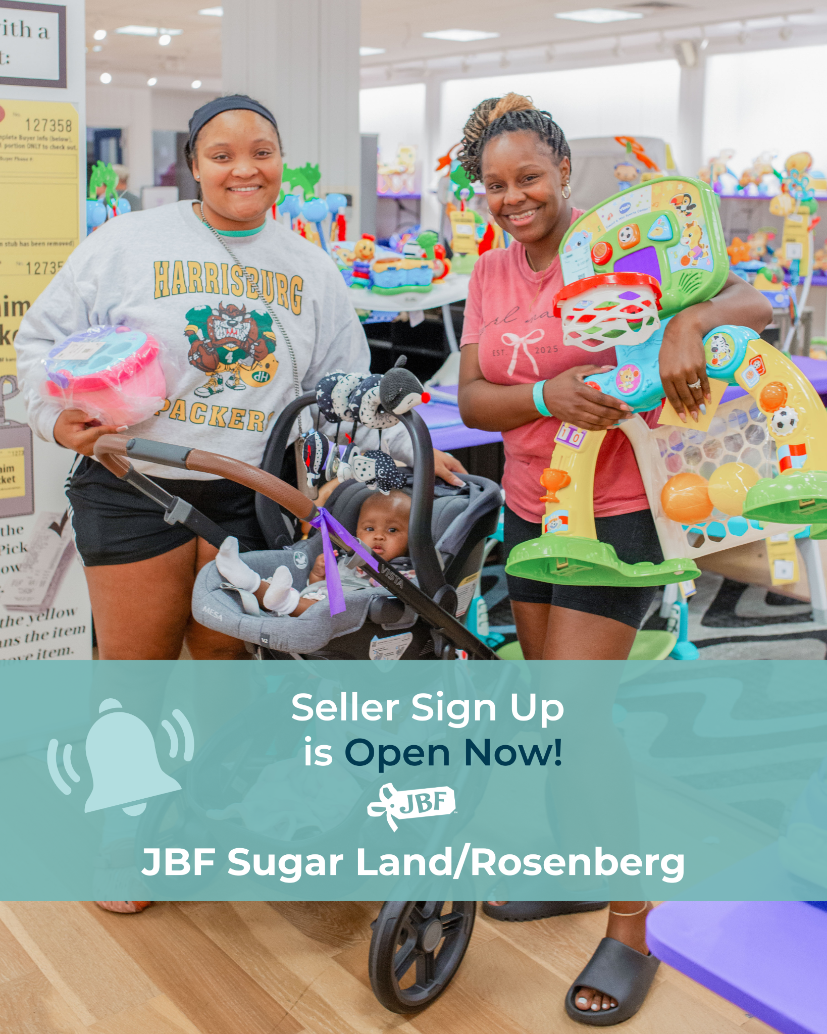 Just Between Friends Sugar Land / Rosenberg Children's Consignment Facebook ad