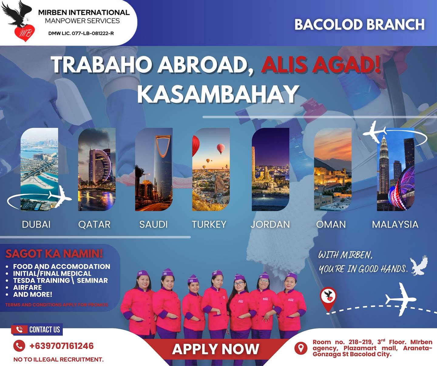 Mirben International Manpower Services Bacolod Facebook ad